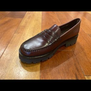 Burgundy lugged sole loafers - perfect fall shoe!